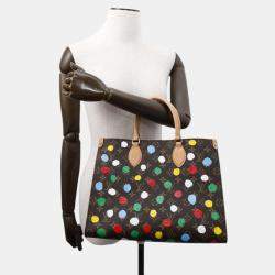 Louis Vuitton Brown Monogram Painted Dot Onthego MM Tote Bag