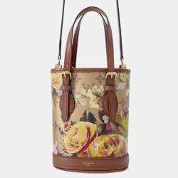 Louis Vuitton Gold Metallic Monogram LV Garden Nano Bucket Bag 