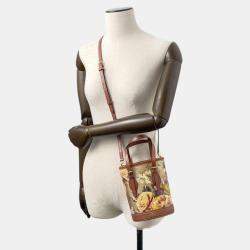 Louis Vuitton Gold Metallic Monogram LV Garden Nano Bucket Bag 