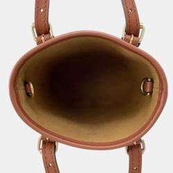 Louis Vuitton Gold Metallic Monogram LV Garden Nano Bucket Bag 