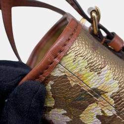 Louis Vuitton Gold Metallic Monogram LV Garden Nano Bucket Bag 