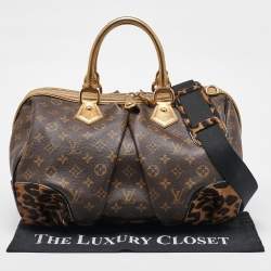 Louis Vuitton Monogram Canvas and Leopard Calf Hair Limited Edition Stephen Sprouse Bag