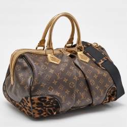 Louis Vuitton Monogram Canvas and Leopard Calf Hair Limited Edition Stephen Sprouse Bag