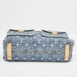 مملوكة مسبقًا Louis Vuitton Blue Monogram Denim Baggy PM Bag