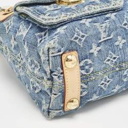 مملوكة مسبقًا Louis Vuitton Blue Monogram Denim Baggy PM Bag