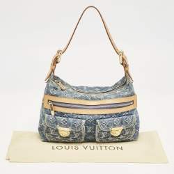 مملوكة مسبقًا Louis Vuitton Blue Monogram Denim Baggy PM Bag