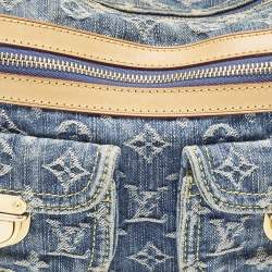 مملوكة مسبقًا Louis Vuitton Blue Monogram Denim Baggy PM Bag