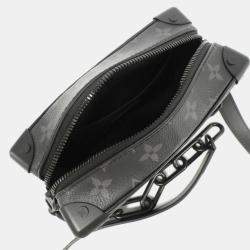 Louis Vuitton Black Monogram Eclipse Canvas Mini Soft Trunk Shoulder Bag