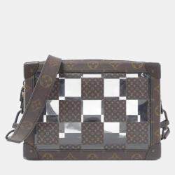 Louis Vuitton Brown Monogram Canvas Chess Slim Soft Trunk Shoulder Bag