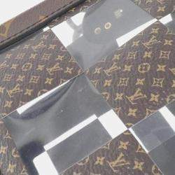 Louis Vuitton Brown Monogram Canvas Chess Slim Soft Trunk Shoulder Bag