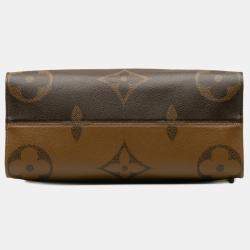 Pre Owned Louis Vuitton Brown Monogram Giant Reverse Canvas OnTheGo MM Handbag