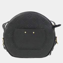 Louis Vuitton Black Monogram Empreinte Leather Boite Chapeau Souple MM Shoulder Bag