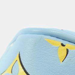 Louis Vuitton Baby Blue Leather Speedy Bandouliere Boston Bag