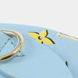 Louis Vuitton Baby Blue Leather Speedy Bandouliere Boston Bag