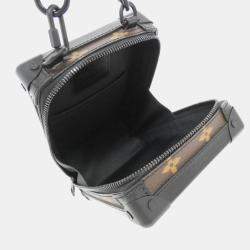 Louis Vuitton Black Monogram Tuftage Canvas Vertical Soft Trunk Shoulder Bag