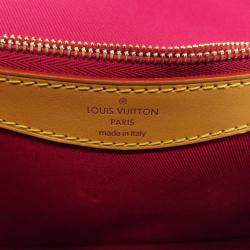 Pre Owned Louis Vuitton Fuchsia Brown Monogram Canvas Diane PM Shoulder Bag