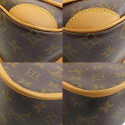 Pre Owned Louis Vuitton Fuchsia Brown Monogram Canvas Diane PM Shoulder Bag