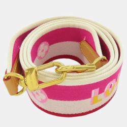 Pre Owned Louis Vuitton Fuchsia Brown Monogram Canvas Diane PM Shoulder Bag
