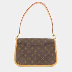 Pre Owned Louis Vuitton Fuchsia Brown Monogram Canvas Diane PM Shoulder Bag