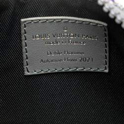 Pre Owned Louis Vuitton Grey Leather Felt Keepall XS Shoulder Bag