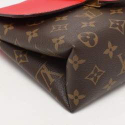 Pre Owned Louis Vuitton Red Monogram Canvas Locky BB Bag