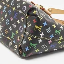 Pre Owned Louis Vuitton Black Multicolor Monogram Canvas Annie GM Bag