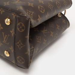 Pre Owned Louis Vuitton Red Monogram Canvas Flower Tote