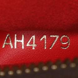 Pre Owned Louis Vuitton Red Monogram Canvas Flower Tote