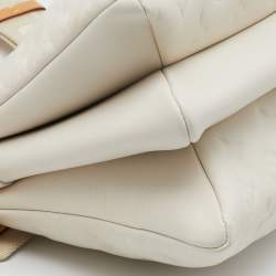 Louis Vuitton Cream Monogram Embossed Leather Coussin PM Bag