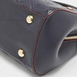 Pre Owned Louis Vuitton Marine Rogue Monogram Empreinte Leather Montaigne BB Bag