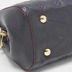 Pre Owned Louis Vuitton Marine Rogue Monogram Empreinte Leather Montaigne BB Bag