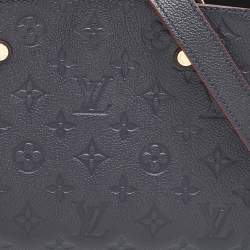 Pre Owned Louis Vuitton Marine Rogue Monogram Empreinte Leather Montaigne BB Bag