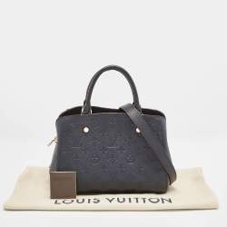 Pre Owned Louis Vuitton Marine Rogue Monogram Empreinte Leather Montaigne BB Bag