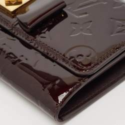 Louis Vuitton Amarante Monogram Vernis Sarah Noeud Wallet