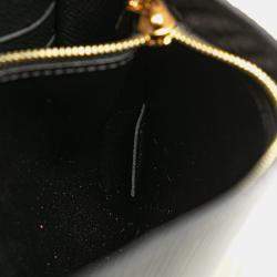 Louis Vuitton Black Epi Twist Belt Chain Wallet Bag