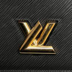 Louis Vuitton Black Epi Twist Belt Chain Wallet Bag
