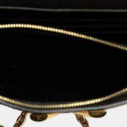 Louis Vuitton Black Epi Twist Belt Chain Wallet Bag