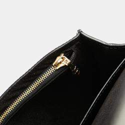 Louis Vuitton Black Epi Twist Belt Chain Wallet Bag