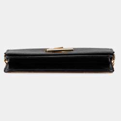 Louis Vuitton Black Epi Twist Belt Chain Wallet Bag