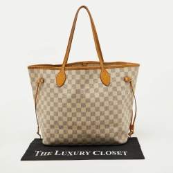 Louis Vuitton Damier Azur Canvas Neverfull MM Bag