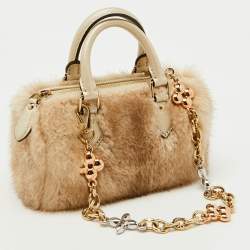 Louis Vuitton Mink Fur Nano Speedy Bag