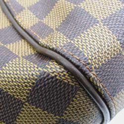 Pre Owned Louis Vuitton Brown Damier Sistine MM Shoulder Bag