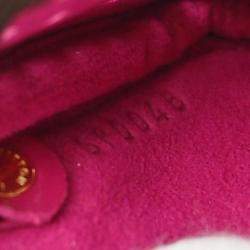 Louis Vuitton Brown/Pink Monogram Perforated Canvas Coin Purse Bag