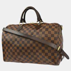 Pre Owned Louis Vuitton Damier Speedy Bandouliere 35 Handbag