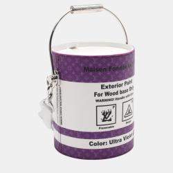 Pre Owned Louis Vuitton Purple Leather Paint Can Shoulder Bag