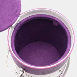 Pre Owned Louis Vuitton Purple Leather Paint Can Shoulder Bag