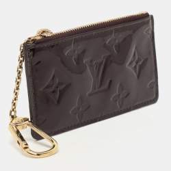 Louis Vuitton Burgundy Patent Leather Cles Purse