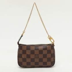 Louis Vuitton Damier Ebene Canvas Mini Pochette Accessoires Bag