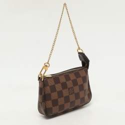 Louis Vuitton Damier Ebene Canvas Mini Pochette Accessoires Bag