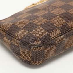 Louis Vuitton Damier Ebene Canvas Mini Pochette Accessoires Bag